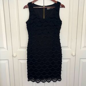 Guess Eyelash Lace Little Black Dress